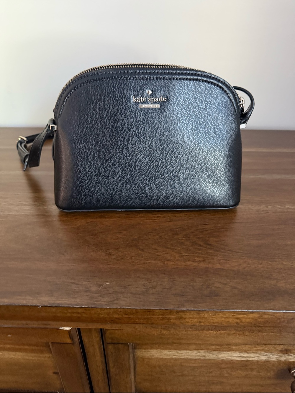 kate spade Black Pebbled Leather Belt Bag